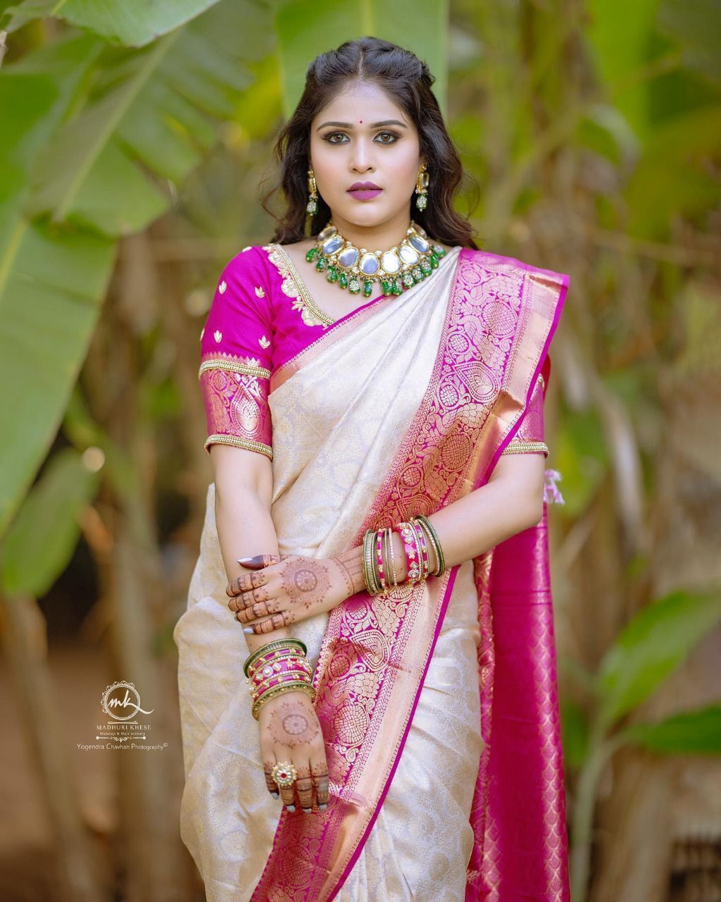 Beautiful Art Silk Jacquard Border Saree