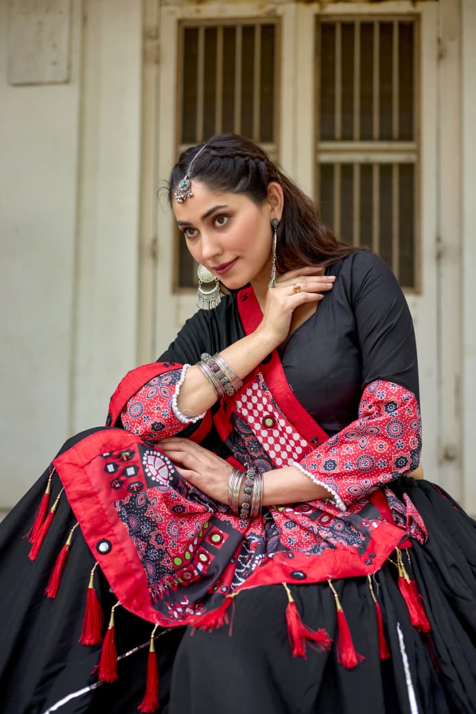 pure cotton chaniya choli set.
