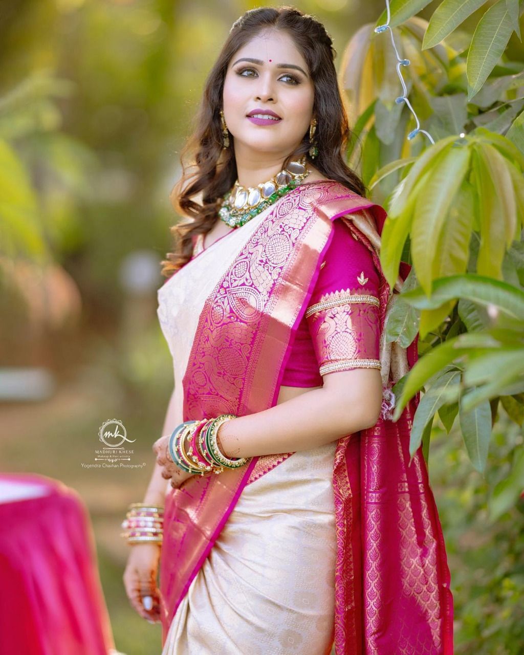 Beautiful Art Silk Jacquard Border Saree