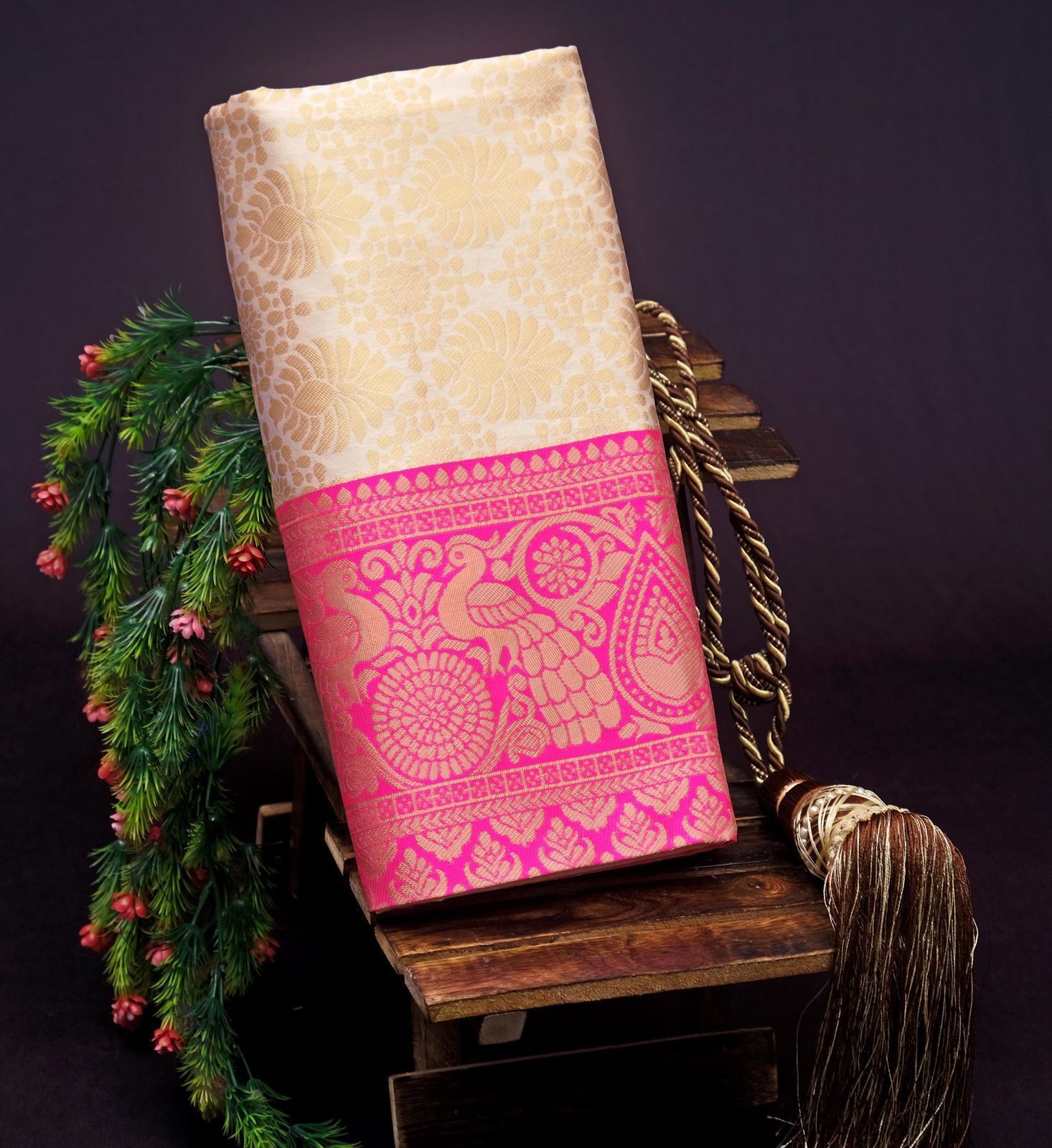 Beautiful Art Silk Jacquard Border Saree