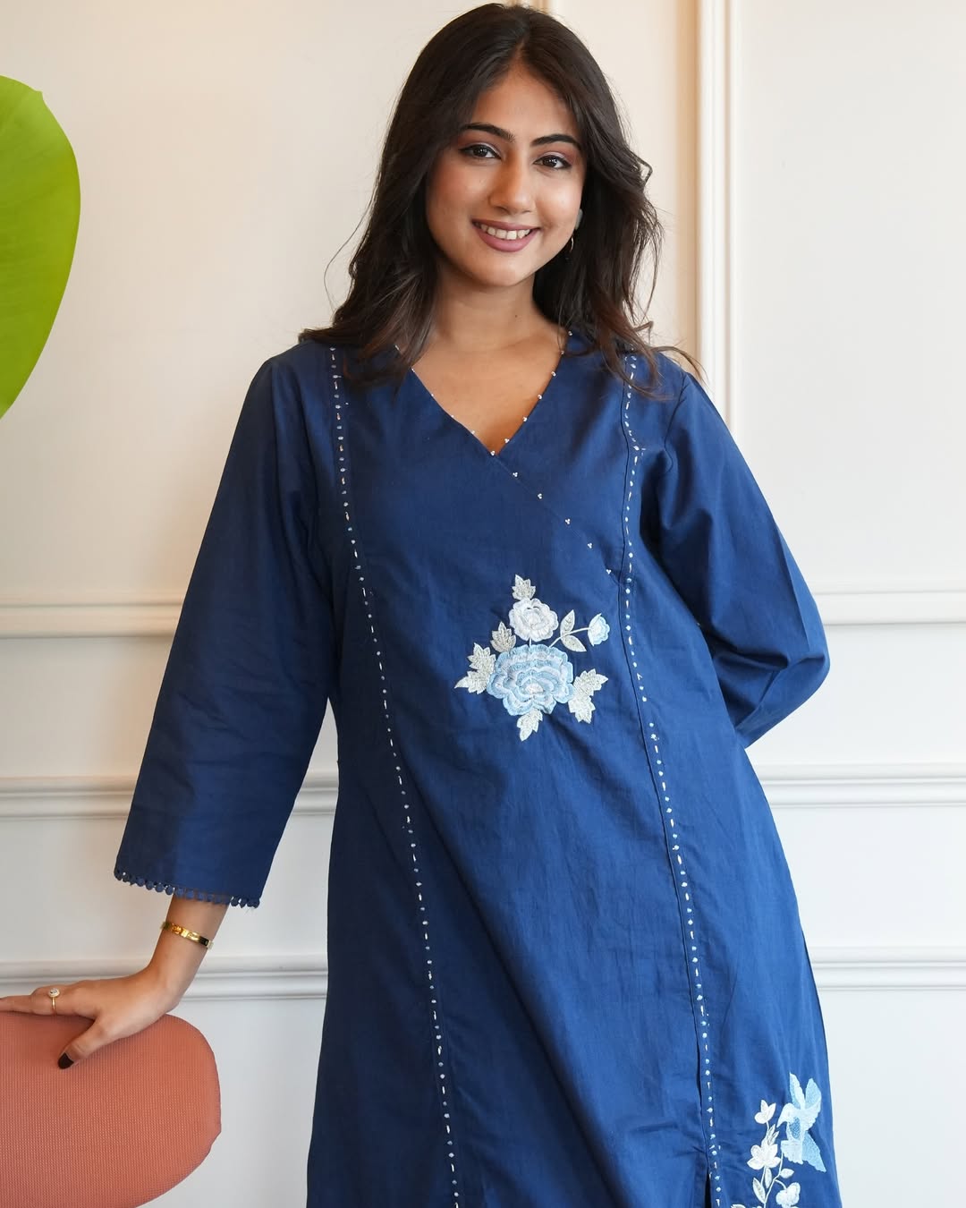 Featuring Beautiful Suit Sets in Pure South Cotton Top with pent, it is beautifully decorated desgins